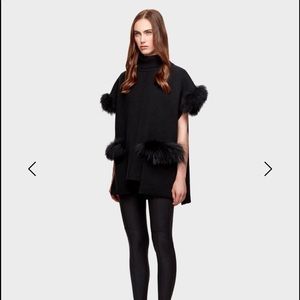 Rudsak wool Tunic with fur pockets size XS